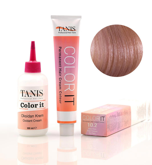 TANİS COLOR-IT (100 ML) Permanent Saç boyası 10.2 (Bej Platin)