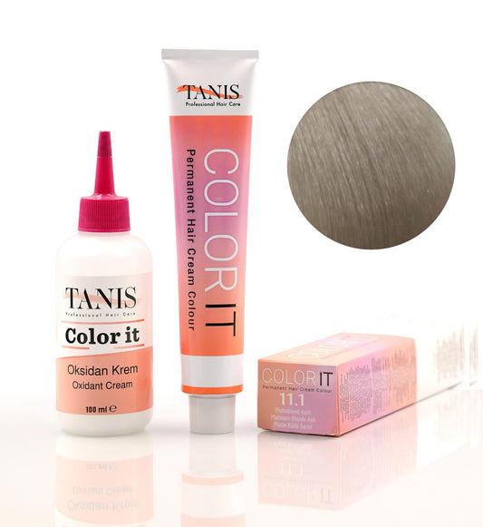 TANİS COLOR-IT (100 ML) Permanent Saç boyası 11.1 (Platin Küllü Sarısı)