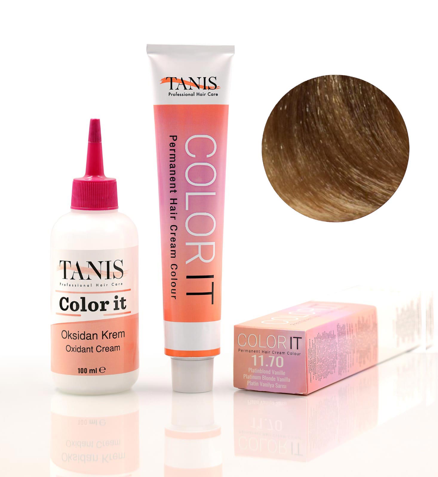 TANİS COLOR-IT (100 ML) Permanent Saç boyası 11.70 (Platin Vanilya Sarısı)