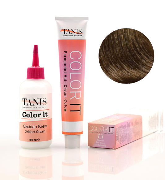 TANİS COLOR-IT (100 ML) Permanent Saç boyası 7.7 (Açık Kahverengi)