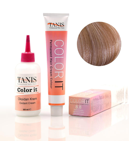 TANİS COLOR-IT (100 ML) Permanent Saç boyası 8.8 (Açık Kahve Sarışın)