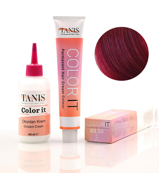 TANİS COLOR-IT (100 ML) Permanent Saç boyası 88.55 (Kırmızı)