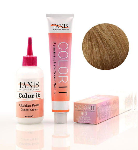 TANİS COLOR-IT (100 ML) Permanent Saç boyası 9.3 (Süper Hafif Altın Sarışın)