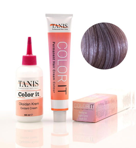 TANİS COLOR-IT (100 ML) Permanent Saç boyası Açık Gri (Hellgrau)