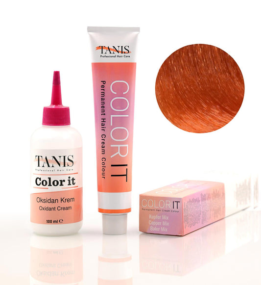 TANİS COLOR-IT (100 ML) Permanent Saç boyası Bakır Mix (Kupfer Mix)