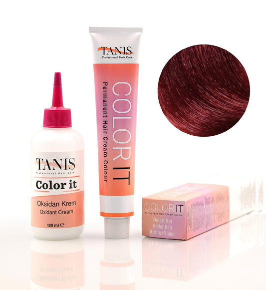 TANİS COLOR-IT (100 ML) Permanent Saç boyası Kırmızı Violet (Violett Rot)